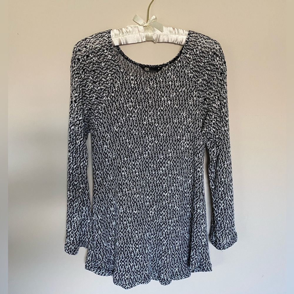 Silver Knit Top